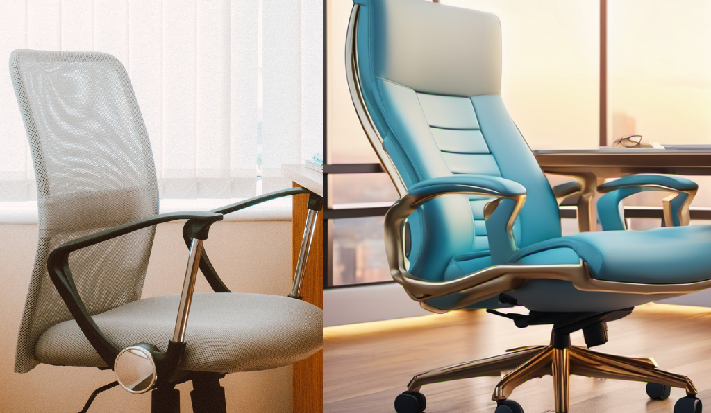 Adjustable armrests on the X chair for customized comfort.